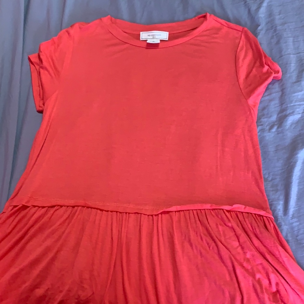 Coral babydoll top!